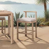 Oliver Brown Outdoor Armless Counter Stool by Classic Home at Eve Furniture