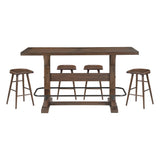 Oliver Brown Pub Height Dining Set by Homelegance at Eve Furniture