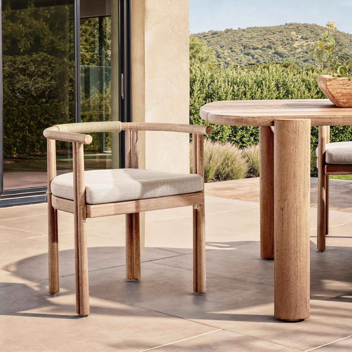 Oliver Butterscotch Outdoor Dining Armchair by Classic Home at Eve Furniture