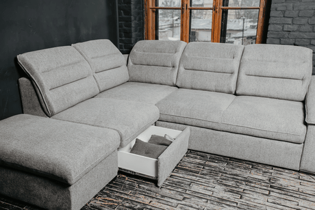 Oliver Sectional w/ Bed and Storage by ESF Furniture at Eve Furniture