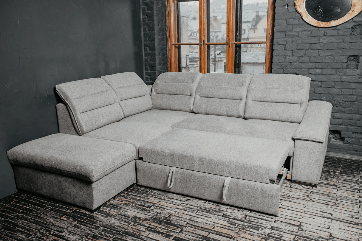 Oliver Sectional w/ Bed and Storage by ESF Furniture at Eve Furniture