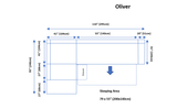 Oliver Sectional w/ Bed and Storage by ESF Furniture at Eve Furniture