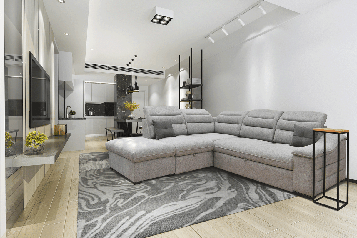 Oliver Sectional w/ Bed and Storage by ESF Furniture at Eve Furniture
