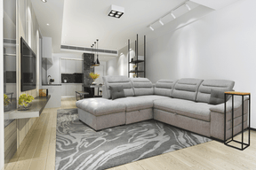 Oliver Sectional w/ Bed and Storage by ESF Furniture at Eve Furniture