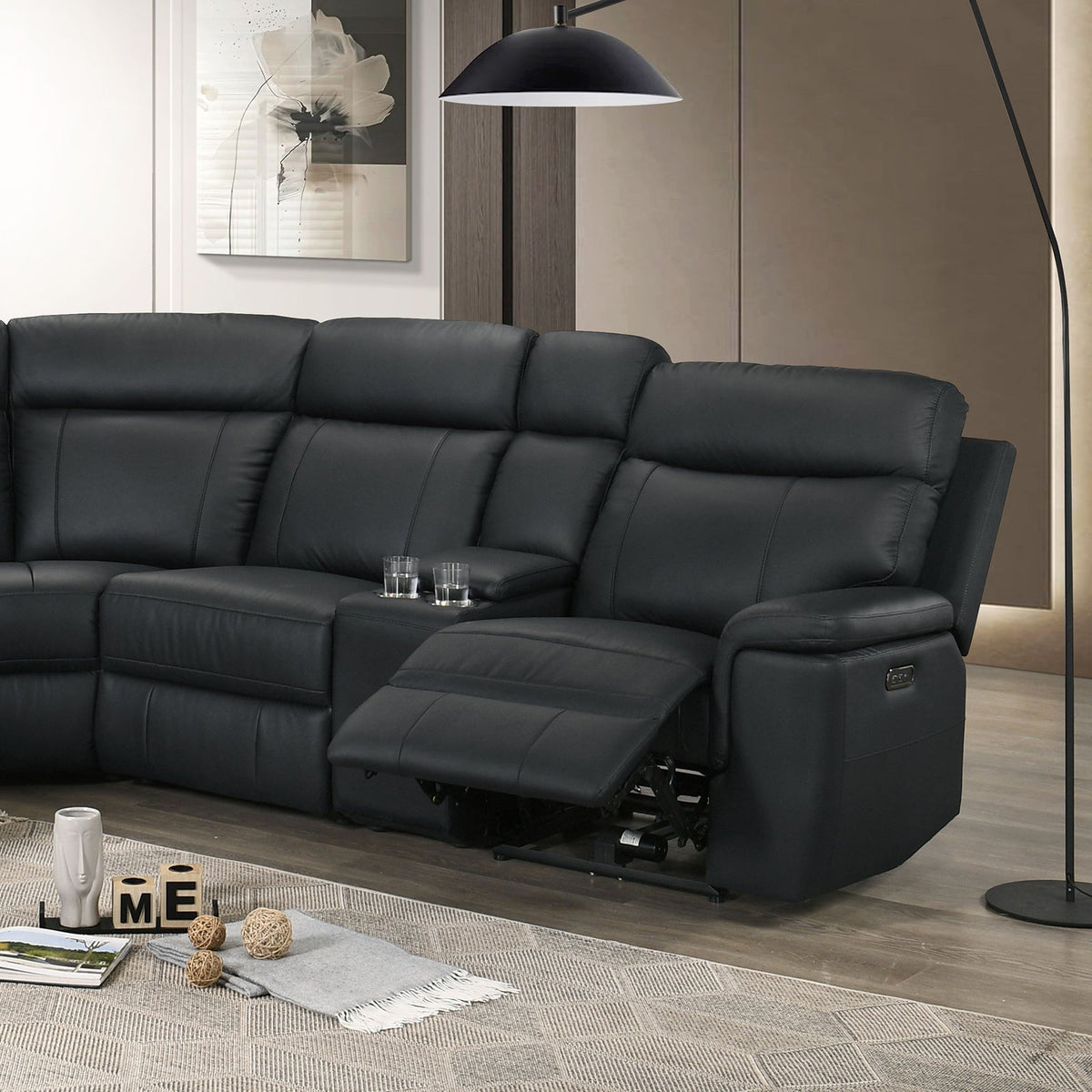 Oliverus Black Power Sectional