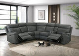 Oliverus Dark Gray Power Sectional