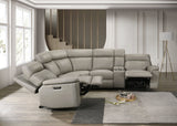 Oliverus Taupe Power Sectional by Furniture of America at Eve Furniture