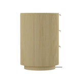 Olivia 71.3" Double Dresser in Natural Oak and Gold by Manhattan Comfort at Eve Furniture