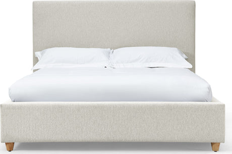 Olivia Ivory Full Upholstered Platform Bed by Modus Furniture at Eve Furniture