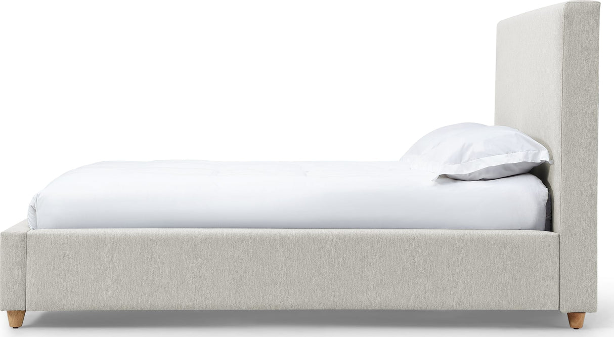 Olivia Ivory King Upholstered Platform Bed by Modus Furniture at Eve Furniture