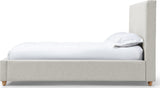 Olivia Ivory King Upholstered Platform Bed by Modus Furniture at Eve Furniture