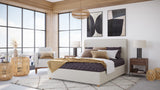 Olivia Ivory King Upholstered Platform Bed by Modus Furniture at Eve Furniture