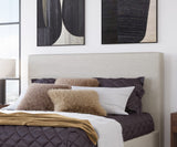 Olivia Ivory Upholstered Full Headboard by Modus Furniture at Eve Furniture