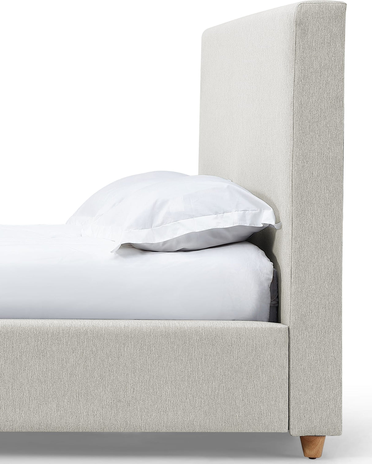 Olivia Ivory Upholstered Queen Headboard by Modus Furniture at Eve Furniture