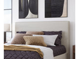 Olivia Ivory Upholstered Queen Headboard by Modus Furniture at Eve Furniture