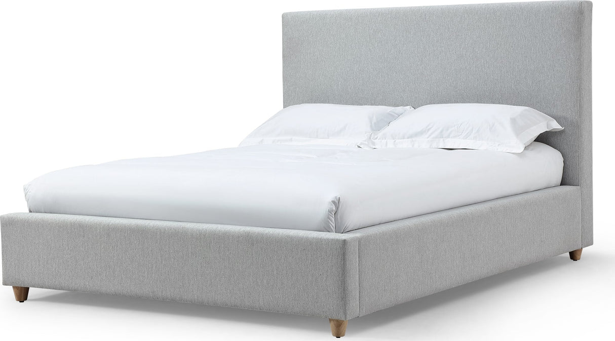 Olivia Linen King Upholstered Platform Bed by Modus Furniture at Eve Furniture