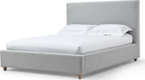 Olivia Linen King Upholstered Platform Bed by Modus Furniture at Eve Furniture