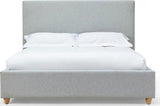 Olivia Linen King Upholstered Platform Bed by Modus Furniture at Eve Furniture
