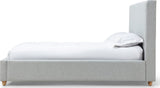 Olivia Linen King Upholstered Platform Bed by Modus Furniture at Eve Furniture
