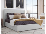 Olivia Linen King Upholstered Platform Bed by Modus Furniture at Eve Furniture
