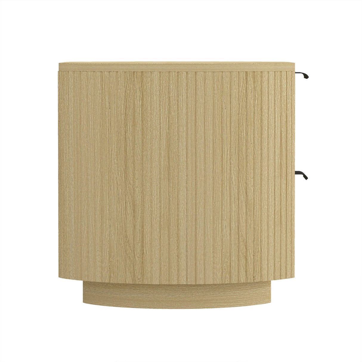 Olivia Nightstand in Natural Oak and Black by Manhattan Comfort at Eve Furniture