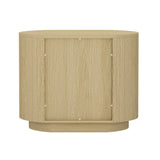 Olivia Nightstand in Natural Oak and Gold by Manhattan Comfort at Eve Furniture
