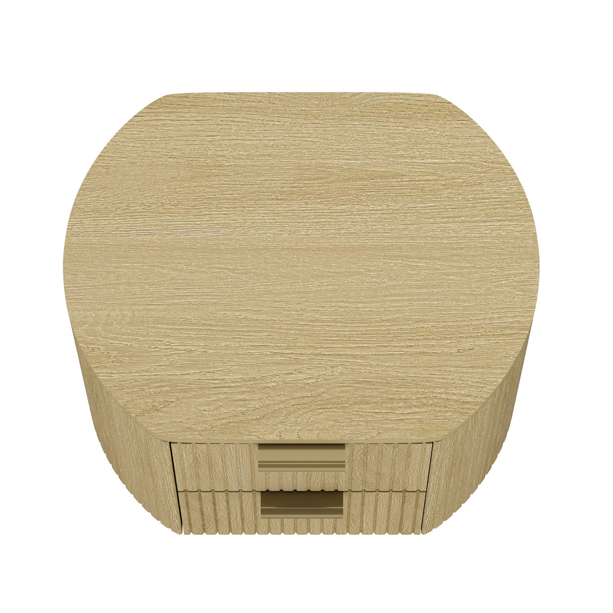 Olivia Nightstand in Natural Oak and Gold by Manhattan Comfort at Eve Furniture