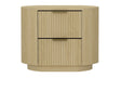 Olivia Nightstand in Natural Oak and Gold by Manhattan Comfort at Eve Furniture