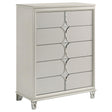Olivia Pearl White 5-drawer Bedroom Chest of Drawers by Coaster at Eve Furniture