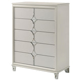 Olivia Pearl White 5-drawer Bedroom Chest of Drawers by Coaster at Eve Furniture
