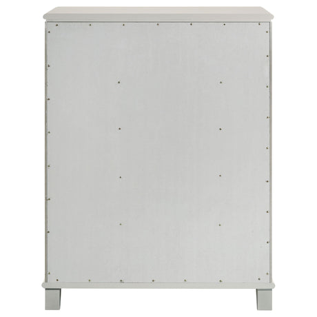 Olivia Pearl White 5-drawer Bedroom Chest of Drawers by Coaster at Eve Furniture