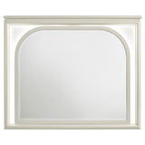 Olivia Pearl White LED Dresser Mirror by Coaster at Eve Furniture