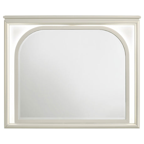 Olivia Pearl White LED Dresser Mirror by Coaster at Eve Furniture