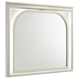 Olivia Pearl White LED Dresser Mirror by Coaster at Eve Furniture