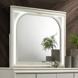 Olivia Pearl White LED Dresser Mirror by Coaster at Eve Furniture