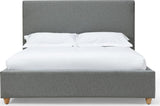 Olivia Pewter Queen Upholstered Platform Bed by Modus Furniture at Eve Furniture