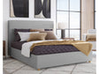 Olivia Pewter Queen Upholstered Platform Bed by Modus Furniture at Eve Furniture