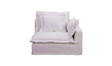 Olivia Right Arm Facing - White by Moe's Home at Eve Furniture
