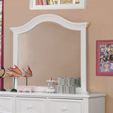 Olivia White Mirror by Furniture of America at Eve Furniture