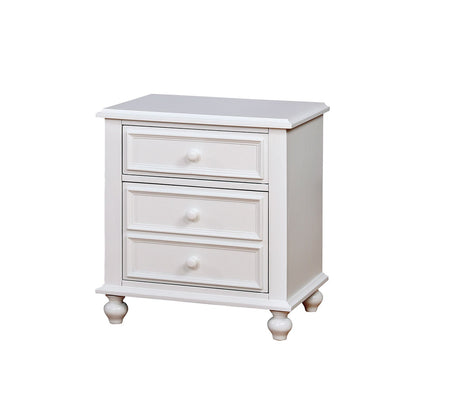 Olivia White Night Stand by Furniture of America at Eve Furniture