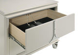 Olivia Pearl White 2-drawer Nightstand Bedside Table by Coaster at Eve Furniture