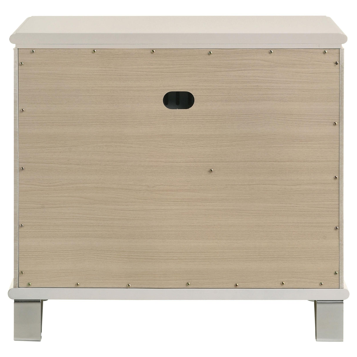 Olivia Pearl White 2-drawer Nightstand Bedside Table by Coaster at Eve Furniture