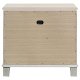 Olivia Pearl White 2-drawer Nightstand Bedside Table by Coaster at Eve Furniture
