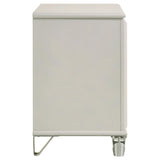 Olivia Pearl White 2-drawer Nightstand Bedside Table by Coaster at Eve Furniture