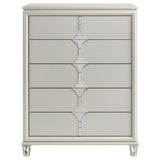 Olivia Pearl White 5-drawer Bedroom Chest of Drawers by Coaster at Eve Furniture