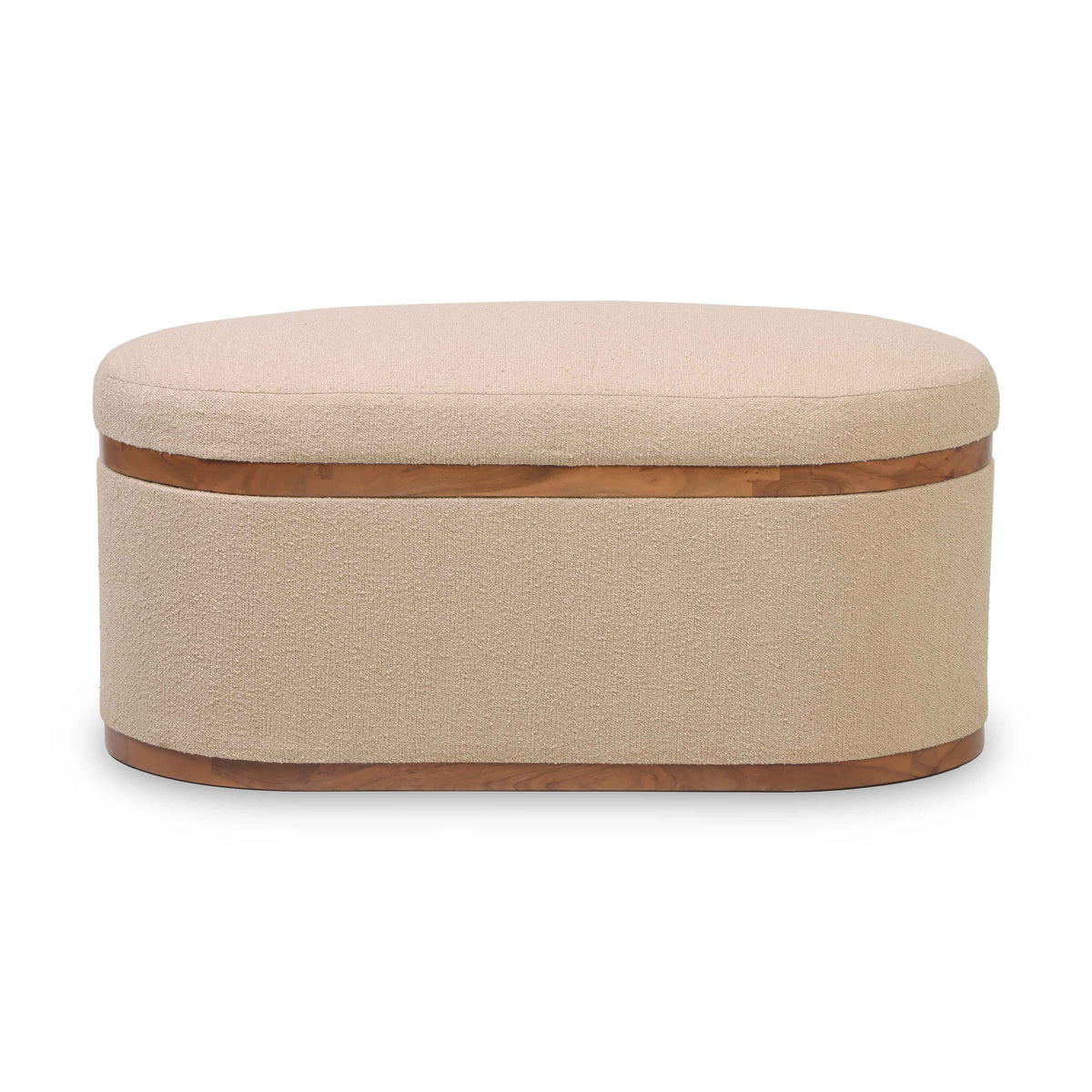Olivier 41" Oval Storage Ottoman by TOV Furniture at Eve Furniture