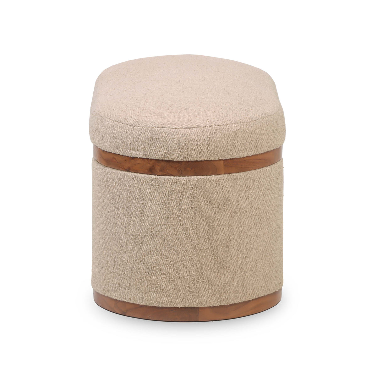 Olivier 41" Oval Storage Ottoman by TOV Furniture at Eve Furniture