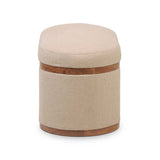 Olivier 41" Oval Storage Ottoman by TOV Furniture at Eve Furniture