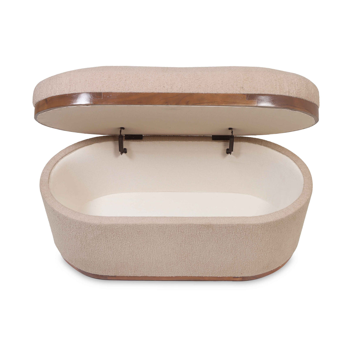Olivier 41" Oval Storage Ottoman by TOV Furniture at Eve Furniture