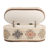Olivier 41" Oval Storage Ottoman by TOV Furniture at Eve Furniture